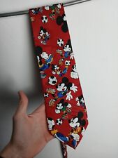 Mickie Maus Krawatte Vintage Fußball Disney Usa Rot
