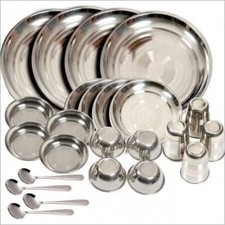 Edelstahl-Geschirrset, 4