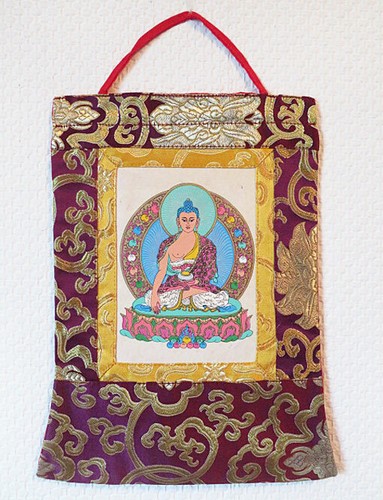 Stoff thangka buddha - stoff,