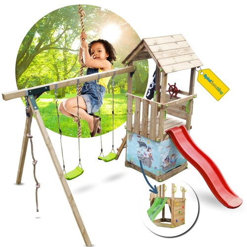 Spielturm little kiosk rutsche - spielturm,