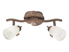 2er Spot Fossano, Braun, Deckenlampe, Leuchte, TOP