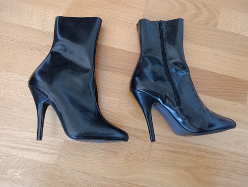 Latex stiefeletten schuhe - stiefeletten, high