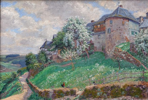 Gemälde altes gemäuer - gemälde, im
