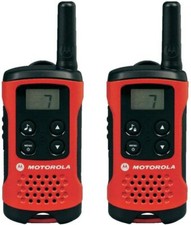 Motorola TLKR T40 PMR Walkie Walkie Funkgerät 8 Kanal in Rot 2er Set 