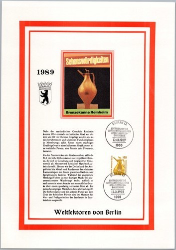 Berlin 1989 bronzekanne - berlin,