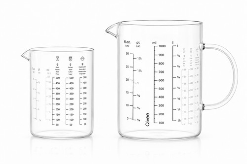 Qivee messbecher set glas - set, 500