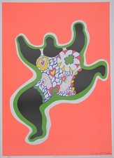 Niki De Saint Phalle: Nana Die Tanzt - Signierter Offsetdruck