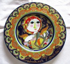 Weihnachtsteller Björn Wiinblad, Weihnachten 1978 „Engel mit Harfe“, 2. Wahl