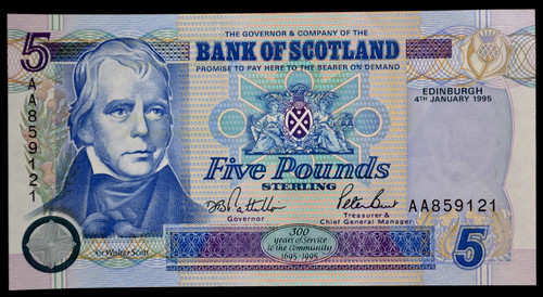 Bank scotland 1995 - of, scotland,