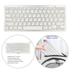 Silber Slim Thai 78 Tasten kabellose Bluetooth Tastatur für Tablet PC Stilvoll