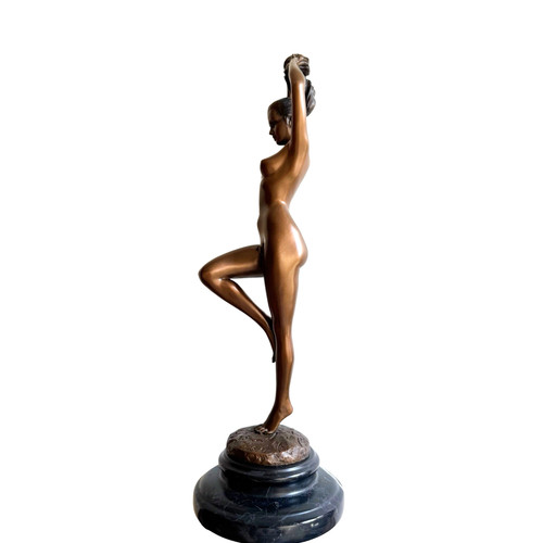 Bronzefigur frau akt raymondo - bronzefigur,