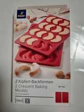 Tchibo Kipferl -Backformen 2er Set Silikon Vanille -Kipferl