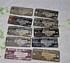 10 x BMW Typenschild