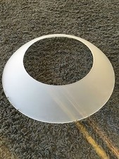 Lampenschirm Glasschirm Lampenglas Deckenfluter weiß D32 cm Ö 20 cm Fluterschale