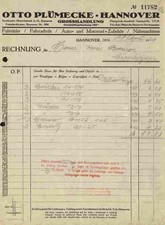 Otto Plümecke 1929 Hannover Wurzen Fahrräder Motorräder Nähmaschinen Großhandel