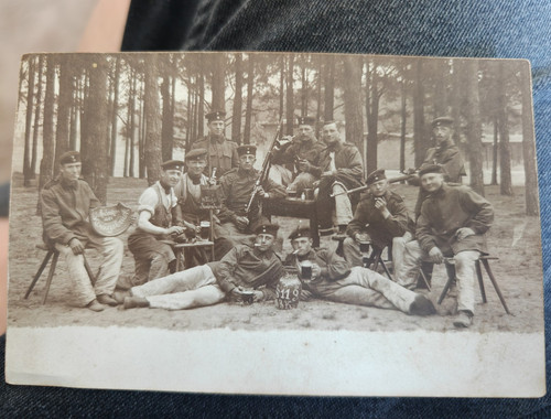 Foto postkarte soldaten - foto-postkarte, in
