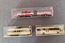 WIKING 1:87 HO 1X GELENKBUS / 1X STRAßENBAHN / 1X LINIENBUS