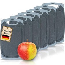 Frühstücksbrettchen 6er Set Schneidebrett Set spülmaschinenfest Kunststoff