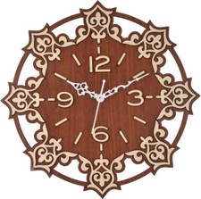 Eine klassische Wanduhr aus