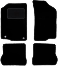 Schwarze Velours-Fußmatten