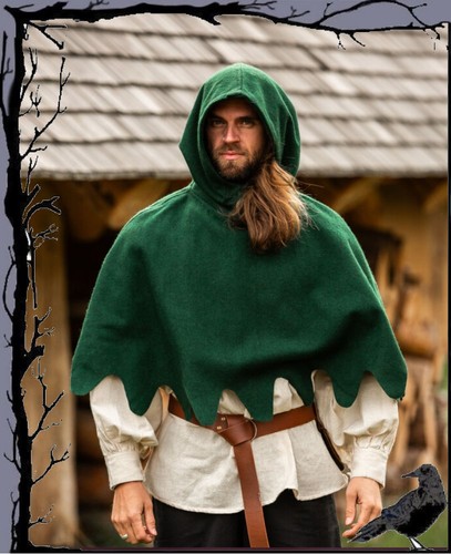 Mittelalter larp gugel mit - mittelalter,