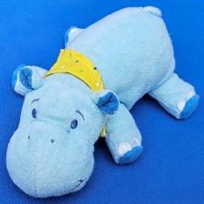TCM NILS NILPFERD STOFFTIER BADETIER TCHIBO BLAU KUSCHELTIER HIPPO HALSTUCH