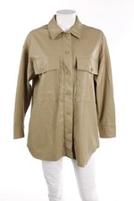 AMISU Shacket-Jacke Kunstleder S beige