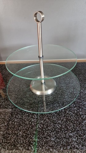 Etagere stöckig glas - etagere, 2-stöckig