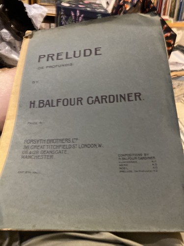 Balfour gardiner prelude - h.balfour,