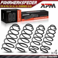 4x Federn Fahrwerksfeder Vorne
