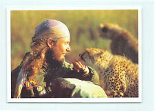 6 AK "Unter Geparden" Gepard und Mensch Raubtier Raubkatze *