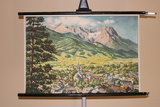 Schulkarte Alpenpanorama mit