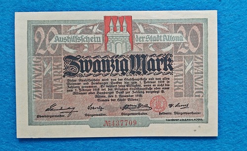 203 notgeld stadt altona - notgeld,