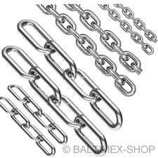 Absperrkette Edelstahl Kette rostfrei Geländer Absperrung Edelstahlkette A4 INOX