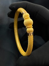 Wunderschön Dubai Handgefertigte Frauen Armreif Armband Authentisch 22K Gelbgold
