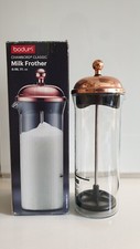 Bodum CHAMBORD Milchschäumer manuelles Aufschäumen 0,15 l Kupfer Rich Copper NEU