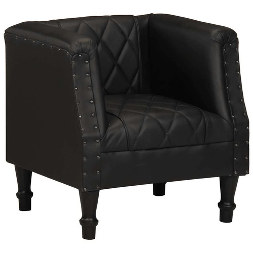 Vidaxl sessel schwarz - schwarz, echtes