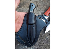 Taschenmesser Handgeschmiedet – Jagdmesser Outdoor Survival mit Lederscheide
