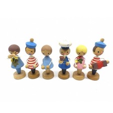 6 Drahtarmfiguren Erzgebirge