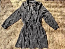 Zara Kleid Chiffon Schwarz