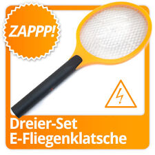 3x Set elektrische Fliegenklatsche Fliegenfalle Mücken-Falle Insektenvernichter