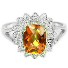 Silberring mystischer Topas