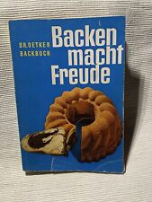 Backbuch Dr.Oetker Backen macht Freude 1962