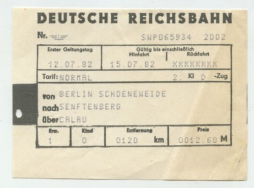 62092 fahrschein reichsbahn - 62092,