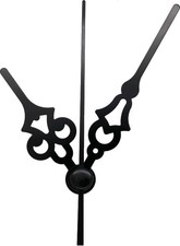 Funkuhrwerk DCF lautlos mit Zeiger-Set 6 cm schwarz weiß gold ohne ticken