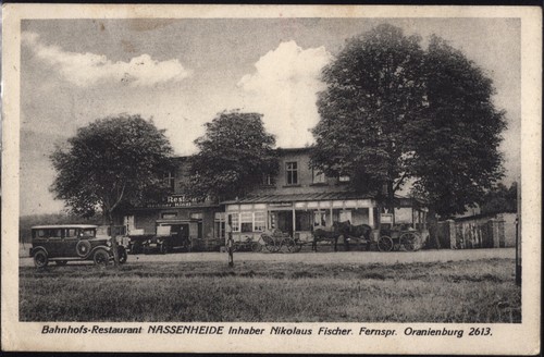 1930 bahnhofs restaurant - 1930,, ak,