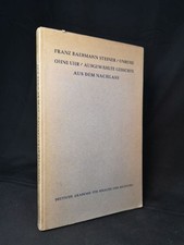 Unruhe ohne Uhr: Ausgewählte Gedichte aus dem Nachlass. - [Erstausgabe]. Baerman