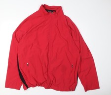 Roter Windbreaker Mantel