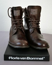 Floris van Bommel  Winter Stiefel Leder braun, Lammfell, Gr.42 neu mit Karton