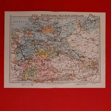 Orig.(1932) Landkarte DEUTSCHES REICH 